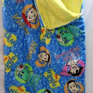 The Wiggles Original Cast Vintage Y2K Kids Sleeping Bag 54"x28" Unzips